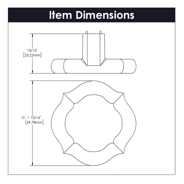 Trellis Pendant Pull 2 Inch Diameter Satin Nickel