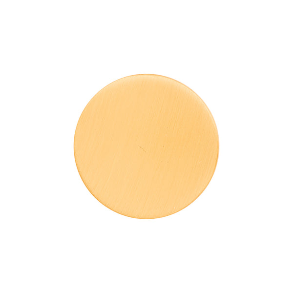 Urbane Knob 1-1/4 Inch Diameter Brushed Golden Brass