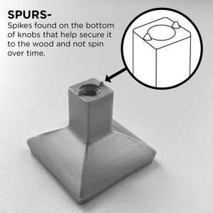Urbane Knob 1-1/4 Inch Diameter Brushed Golden Brass