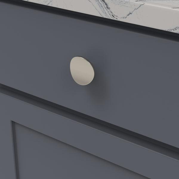 Vale Knob 1-3/4 Inch Diameter Polished Nickel