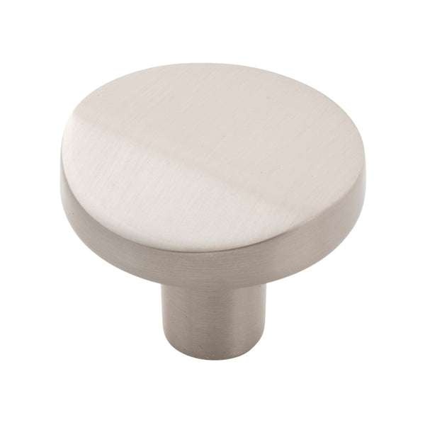 Veer Knob 1-3/8 Inch Diameter Satin Nickel