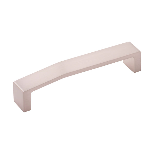 Veer Pull 5-1/16 Inch (128mm) Center to Center Satin Nickel