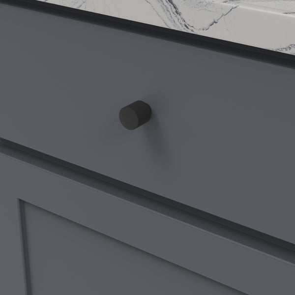 Verge Knob 7/8 Inch Diameter Matte Black