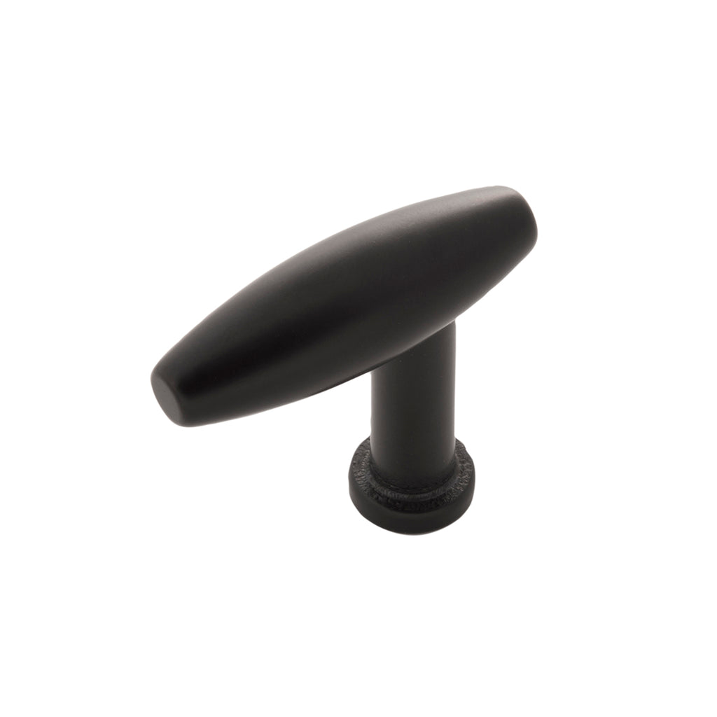 Wexler Knob 1-1/2 Inch x 1/2 Inch Flat Onyx Finish