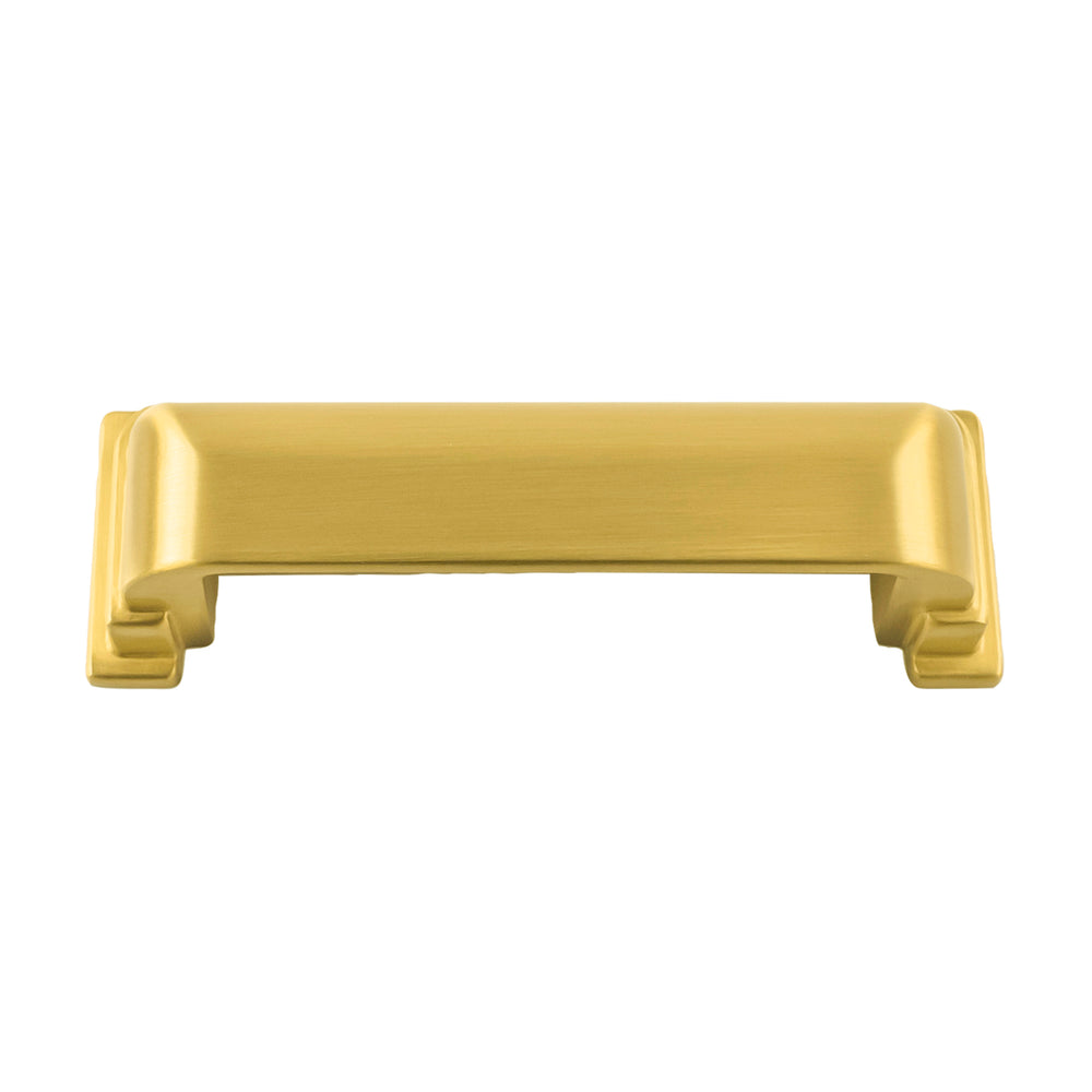 Brighton Cup Pull 3-3/4 Inch (96mm) Center to Center Brushed Golden Brass