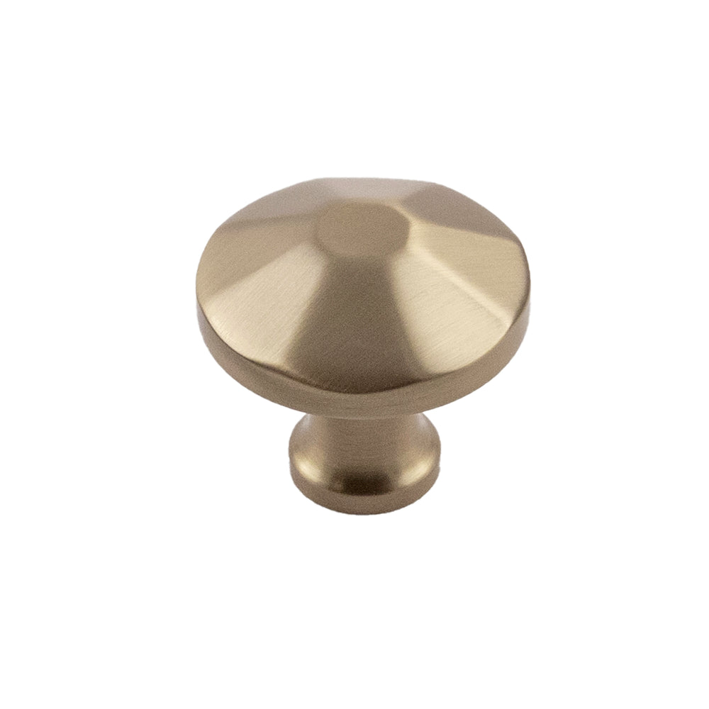 Facette Knob 1-3/8 Inch Diameter Champagne Bronze