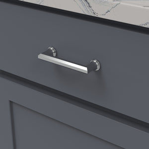 Facette Pull 3-3/4 Inch (96mm) Center to Center Chrome