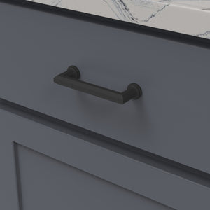 Facette Pull 3-3/4 Inch (96mm) Center to Center Matte Black