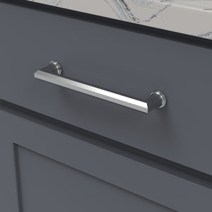 Facette Pull 6-5/16 Inch (160mm) Center to Center Chrome