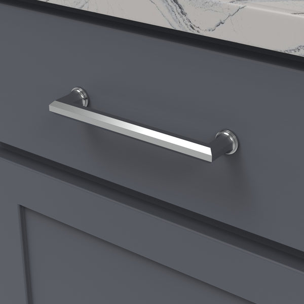 Facette Pull 6-5/16 Inch (160mm) Center to Center Chrome