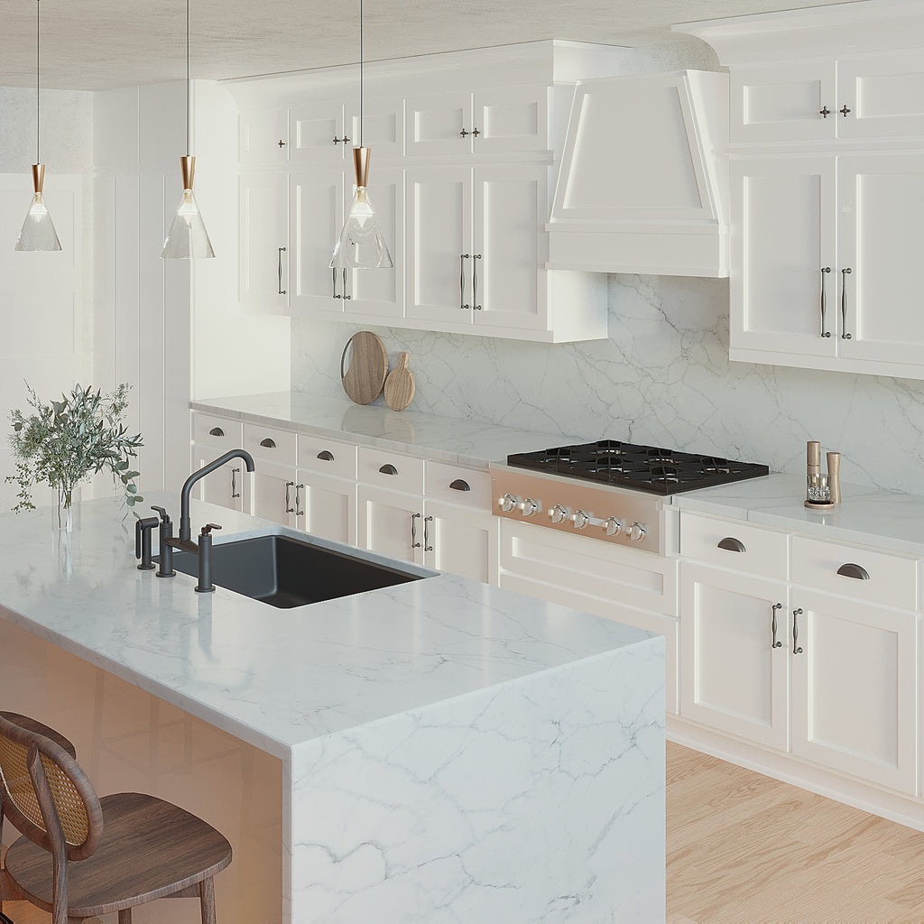 Fuller Pull 5-1/16 Inch (128mm) Center to Center Matte Black Finish