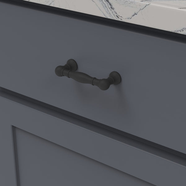 Fuller Pull 3 Inch Center to Center Matte Black