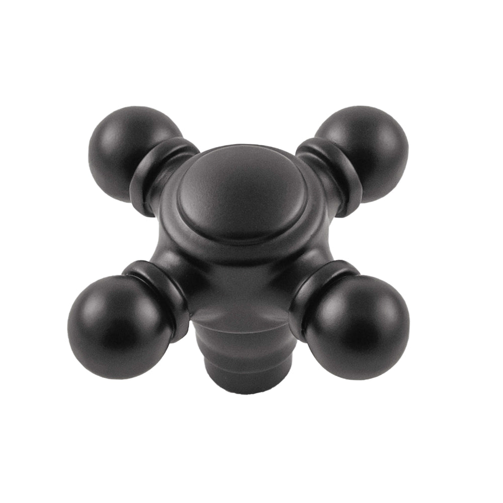 Fuller Knob 2-1/8 Inch x 2-1/8 Inch Matte Black
