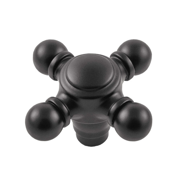 Fuller Knob 2-1/8 Inch x 2-1/8 Inch Matte Black