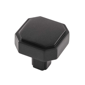 Monroe Knob 1-5/16 Inch x 1-5/16 Inch Matte Black