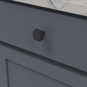 Monroe Knob 1-5/16 Inch x 1-5/16 Inch Matte Black
