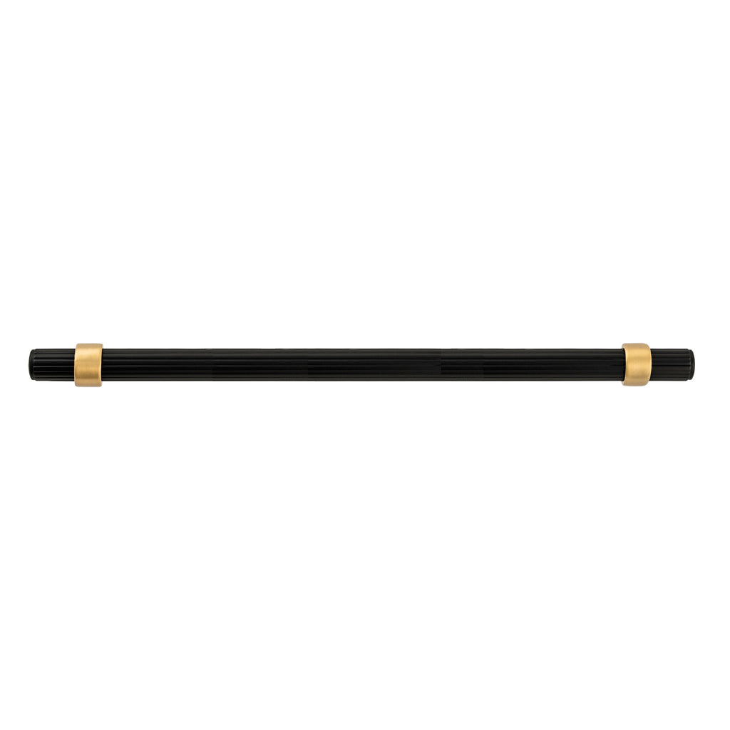 Sinclaire Pull 8-13/16 Inch (224mm) Center to Center Matte Black & Brushed Golden Brass Finish