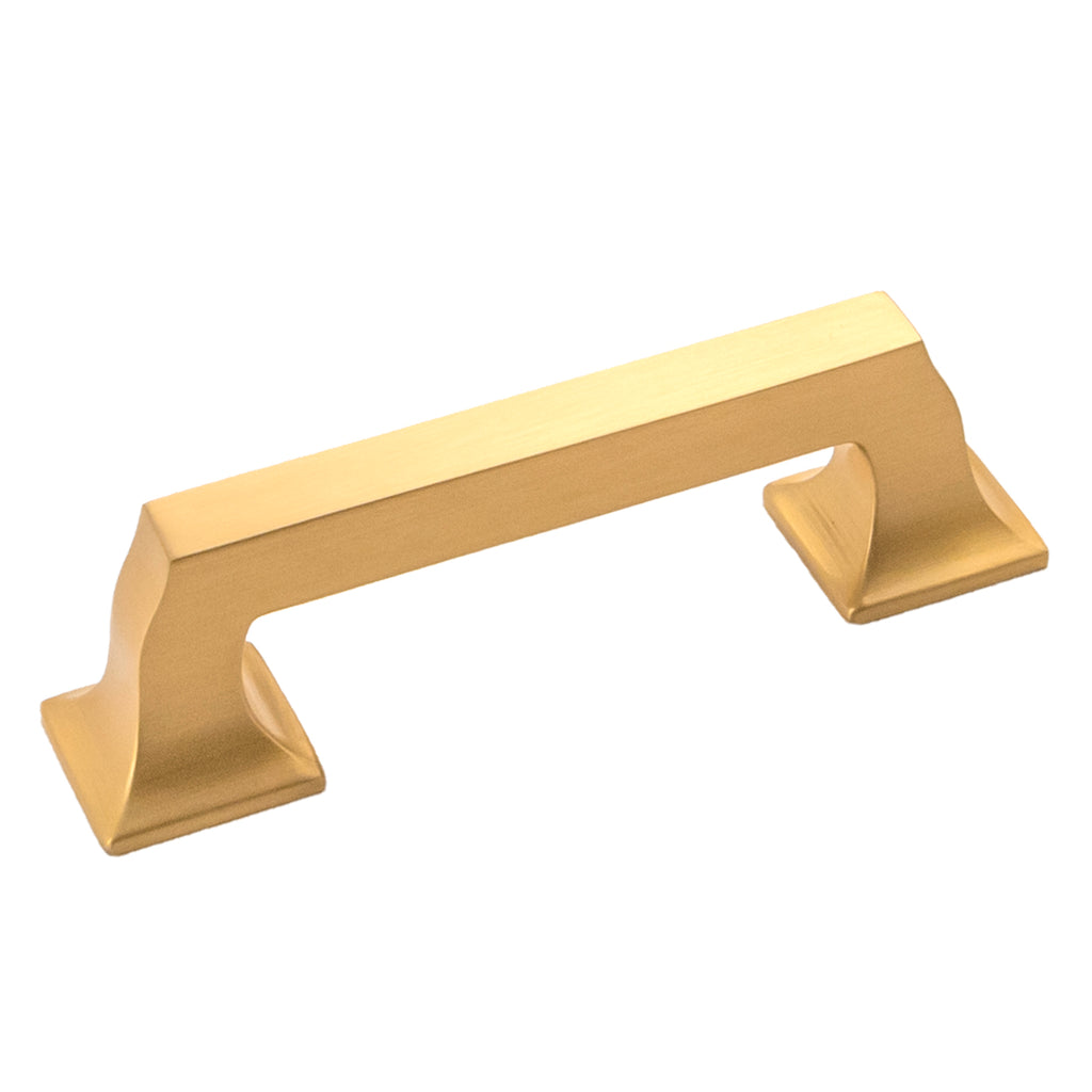 Studio II Pull 3 Inch Center to Center Brushed Golden Brass Finish