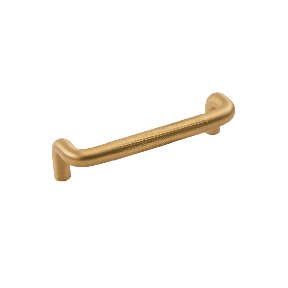 Verge Pull 3-3/4 Inch (96mm) Center to Center Brushed Golden Brass