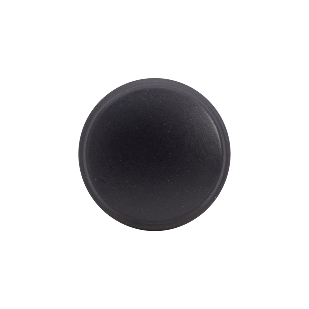 Piper Knob 1-1/4 Inch Diameter Matte Black Finish