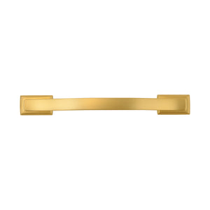Dover Pull 5-1/16 Inch (128mm) Center to Center Brushed Golden Brass