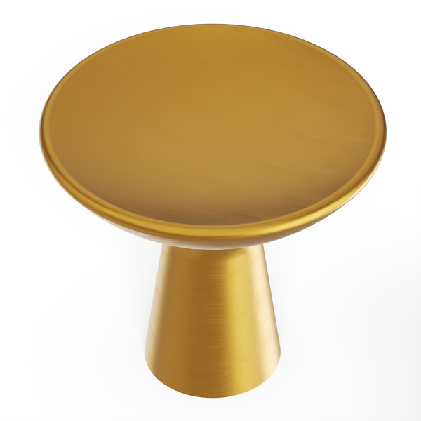 Maven Knob 1-1/4 Inch Diameter Brushed Golden Brass