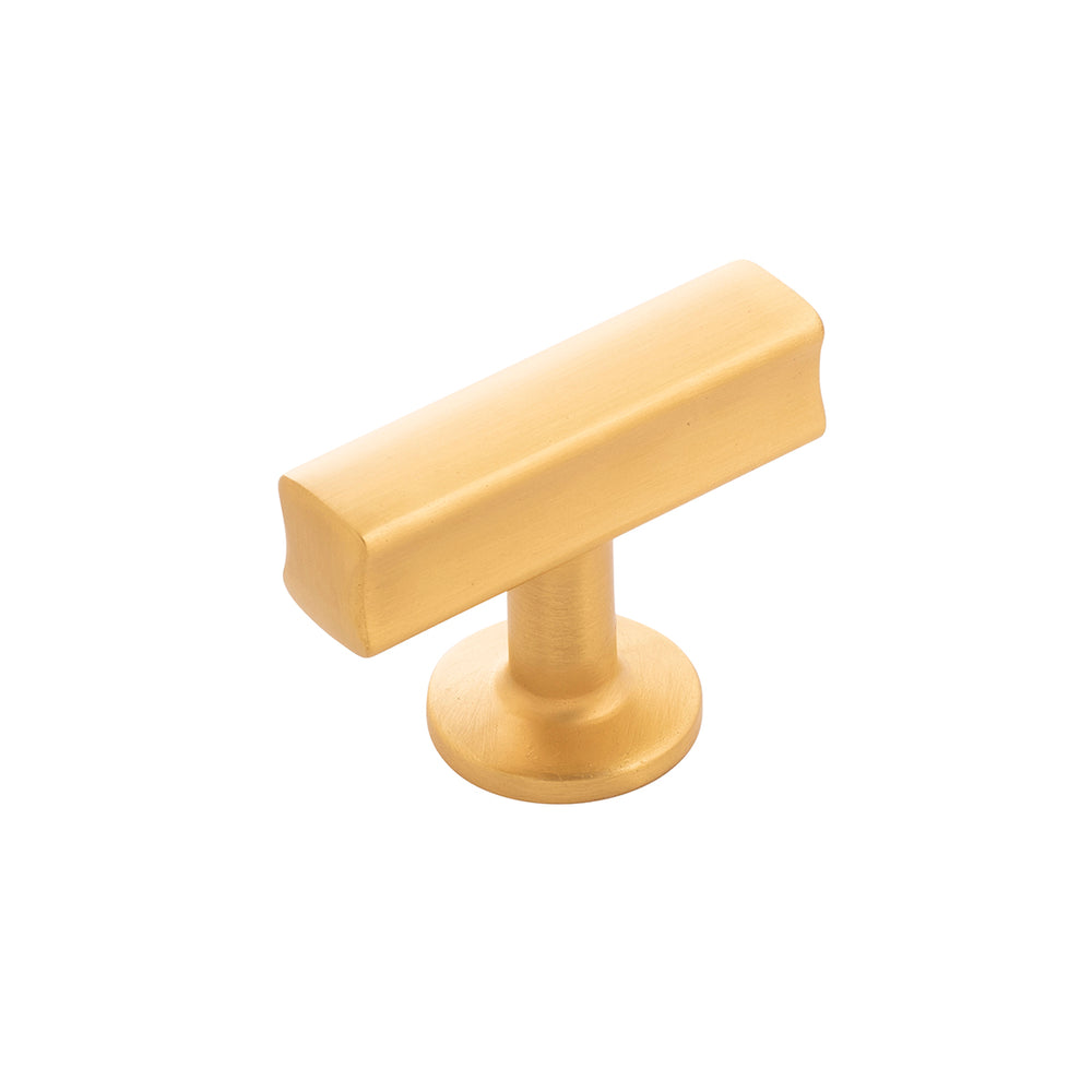 Woodward T-Knob 1-15/16 Inch X 15/16 Inch Brushed Golden Brass