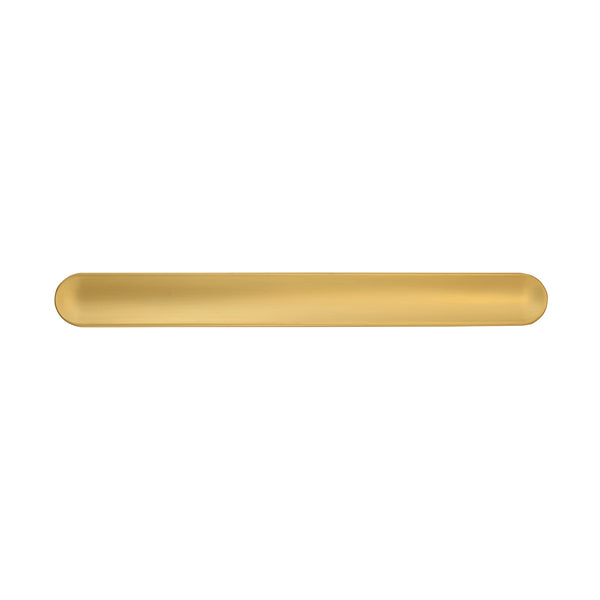 Maven Pull 5-1/16 Inch (128mm) Center to Center Brushed Golden Brass