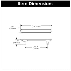 Maven Pull 5-1/16 Inch (128mm) Center to Center Matte Black