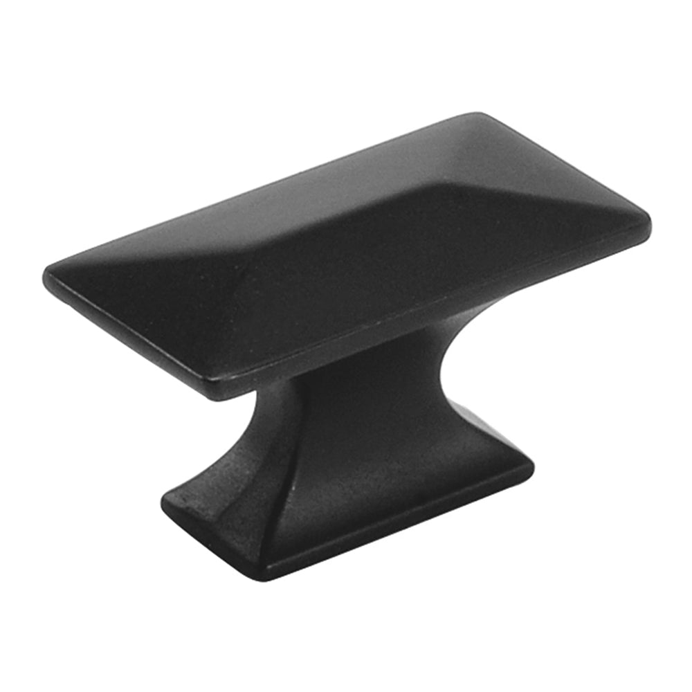 Bungalow Knob 1-3/4 Inch x 15/16 Inch Matte Black