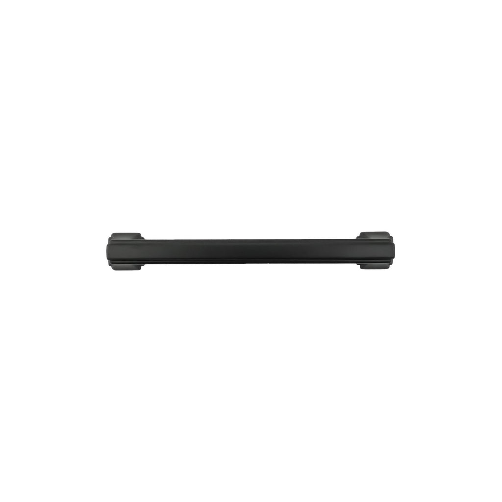 Bridges Pull 5-1/16 Inch (128mm) Center to Center Matte Black Finish