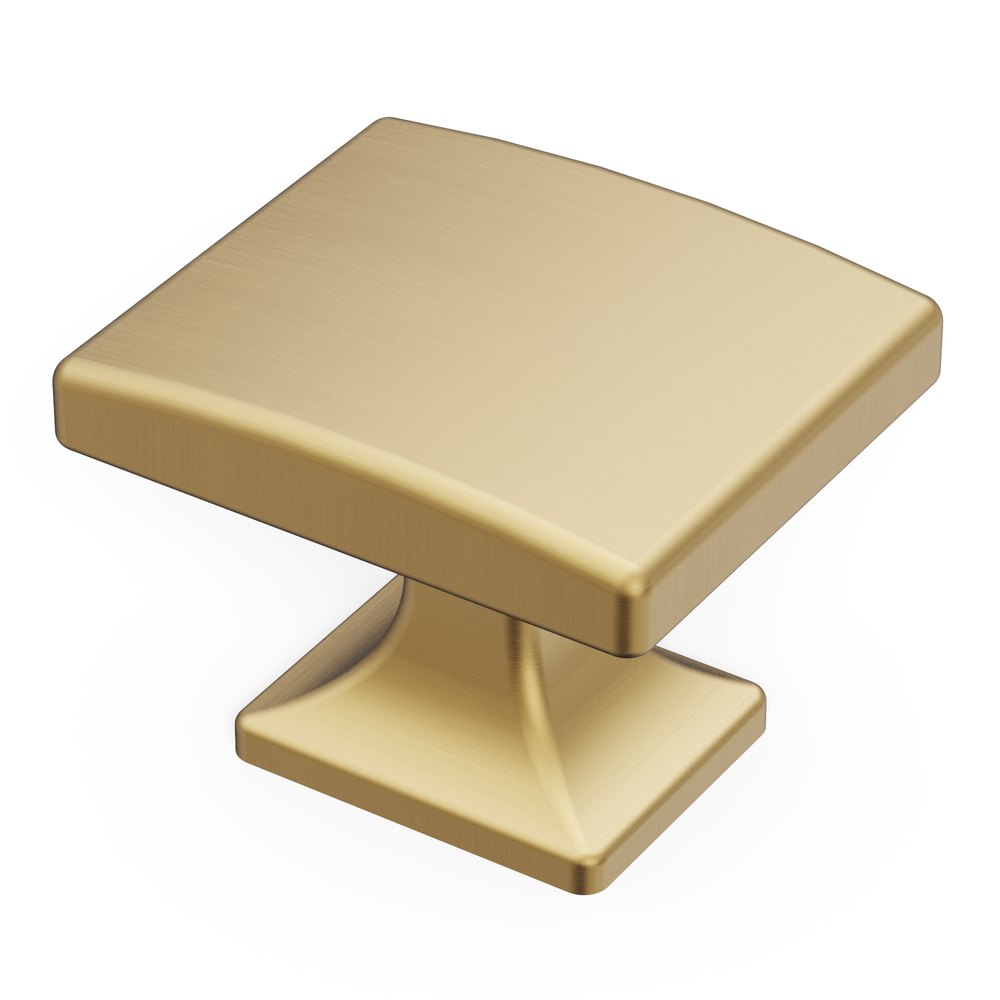 Forge Knob 1-7/16 Inch x 1-1/4 Inch Champagne Bronze