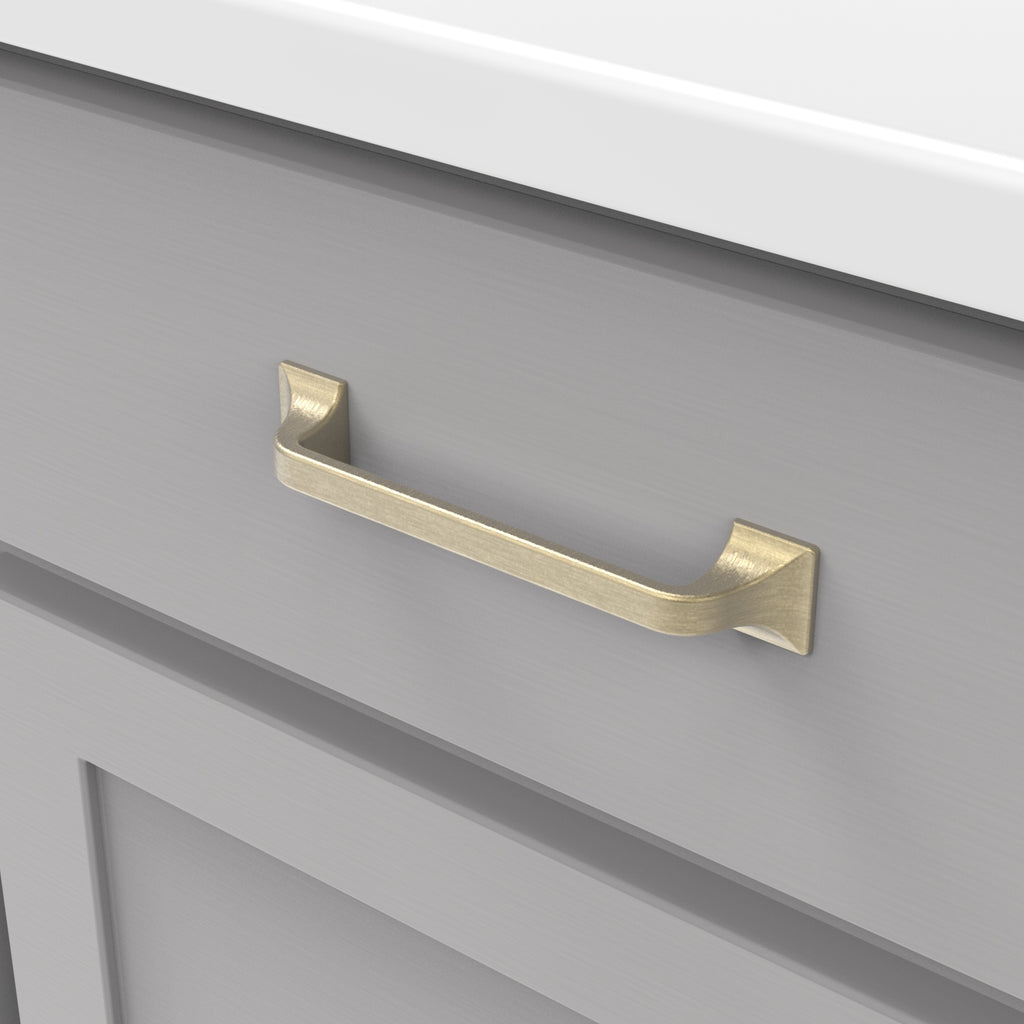 Forge Pull 5-1/16 Inch (128mm) Center to Center Champagne Bronze Finish