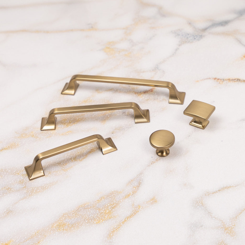 Forge Pull 5-1/16 Inch (128mm) Center to Center Champagne Bronze Finish