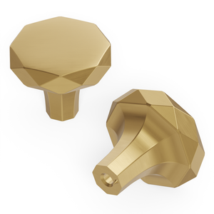 Karat Knob 1-1/4 Inch Diameter Champagne Bronze