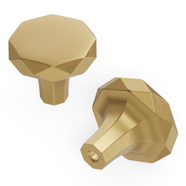 Karat Knob 1-1/4 Inch Diameter Champagne Bronze