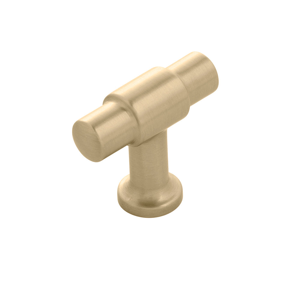 Piper T-Knob 1-5/8 Inch x 5/8 Inch Champagne Bronze