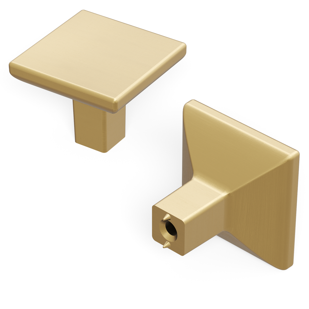 Skylight Collection Knob 1-1/4 Inch Square Champagne Bronze Finish