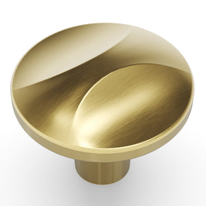Crest Knob 1-1/4 Inch Diameter Champagne Bronze