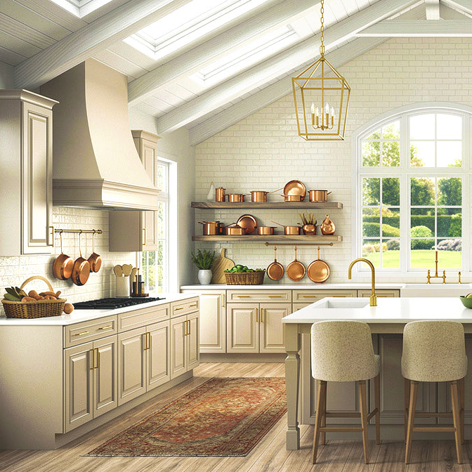 Shop Cotswold Linen Raised Panel Cabinets