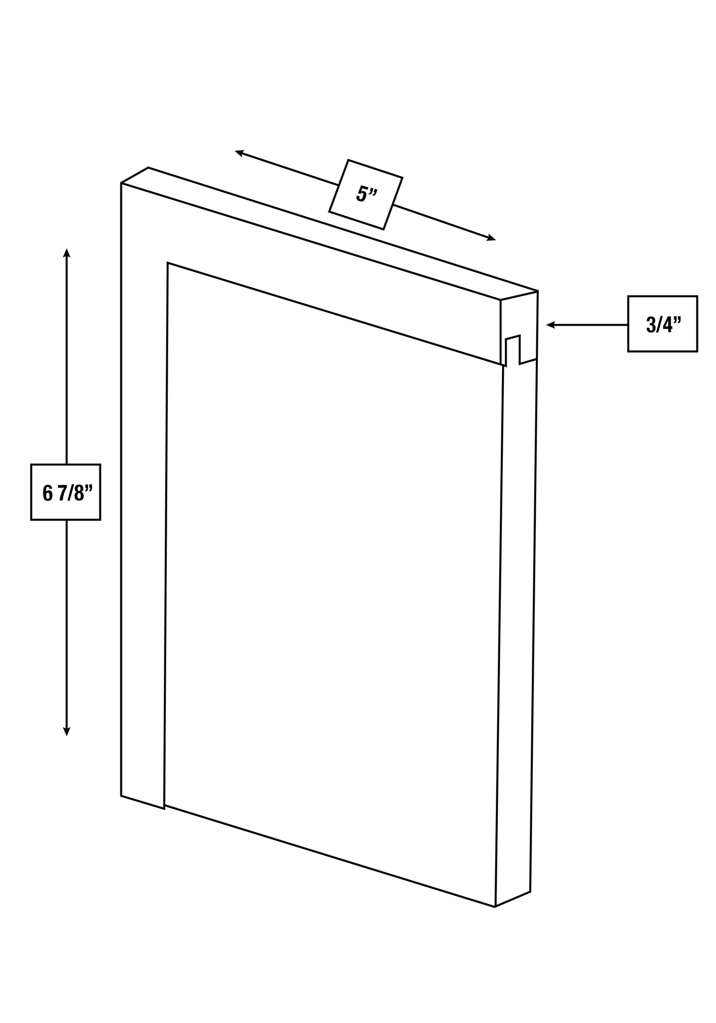 Franklin White Slim Shaker Sample