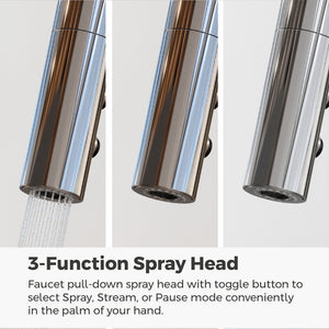 Asari Kitchen Faucet 1-Handle Polished Chrome