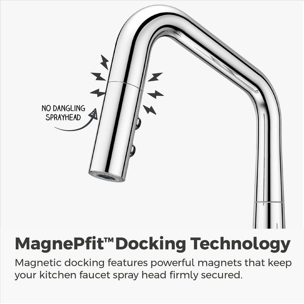 Asari Kitchen Faucet 1-Handle Polished Chrome