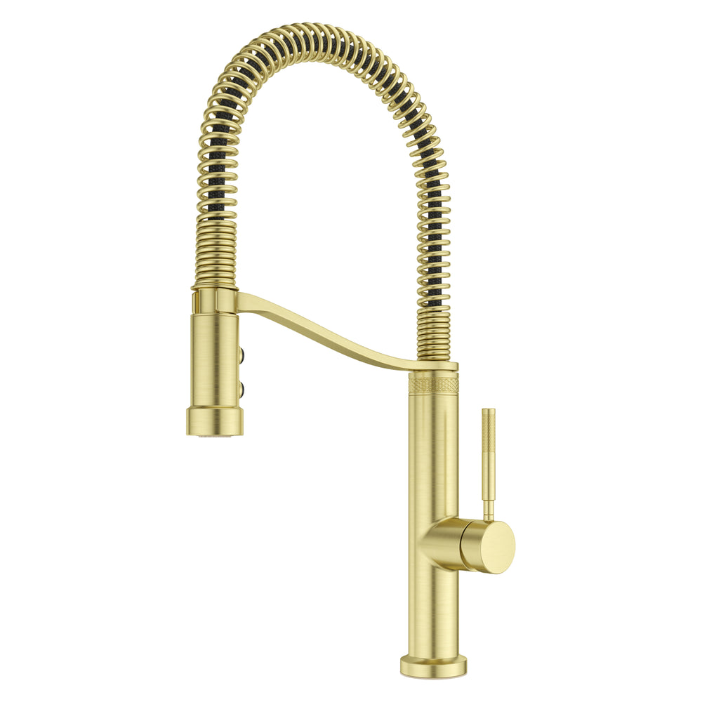 Bruton Kitchen Faucet Pull-Down Culinary 1-Handle Brushed Gold