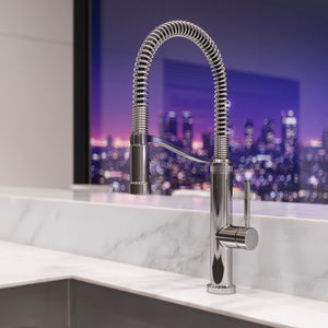 Bruton Kitchen Faucet Pull-Down Culinary 1-Handle Polished Chrome