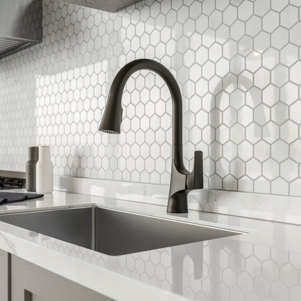Norden Kitchen Faucet Pull Down Matte Black