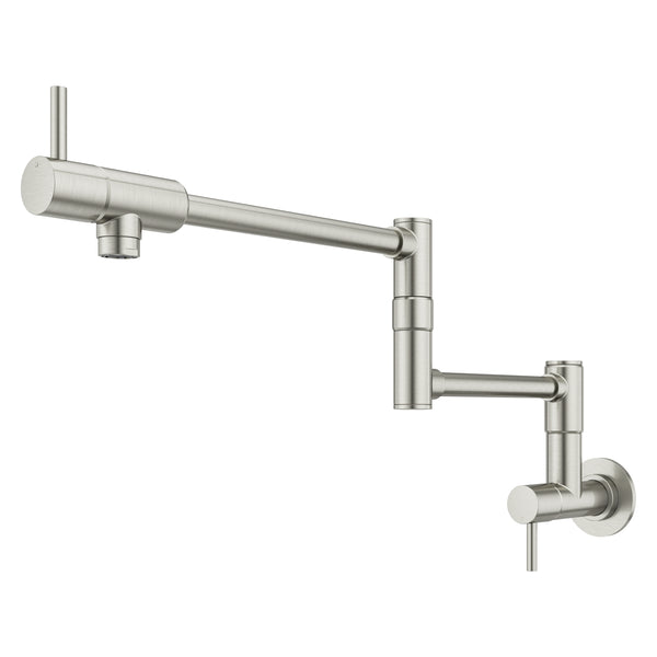 Lita Wall Mount Pot Filler 1-Handle Stainless Steel