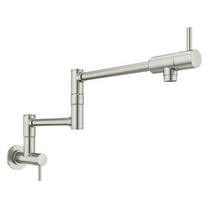 Lita Wall Mount Pot Filler 1-Handle Stainless Steel