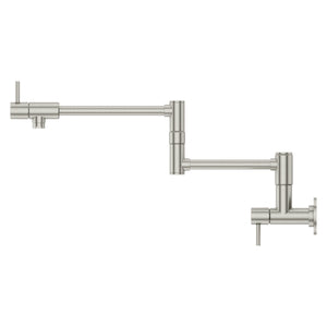 Lita Wall Mount Pot Filler 1-Handle Stainless Steel