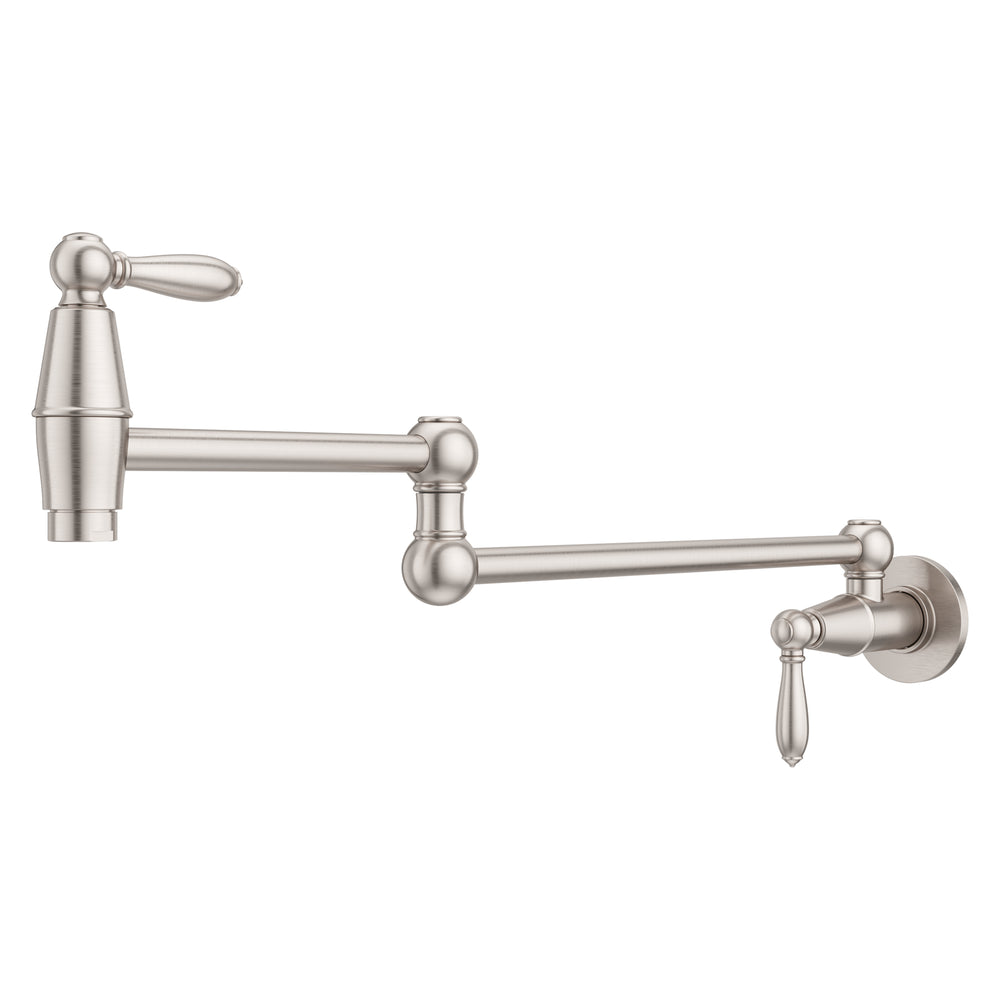 Port Haven Pot Filler 2-Handle Stainless Steel